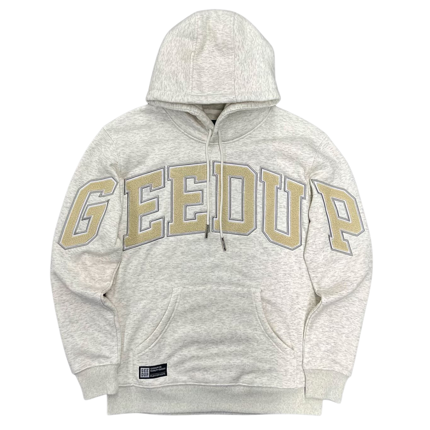 Geedup Team Logo Hoodie 'Grey/Gold' – Australian Kicks