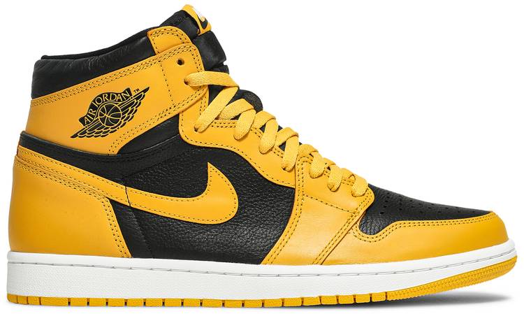 Retro 1 jordans hot sale black and yellow